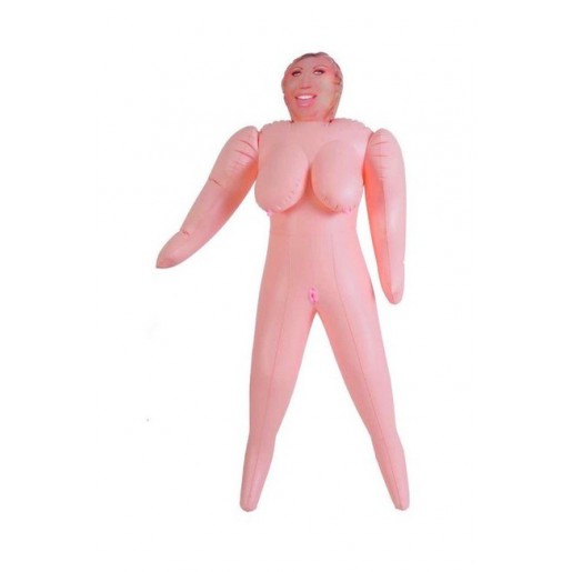 Большегрудая толстушка-блондинка Dolls X (2 отверстия)